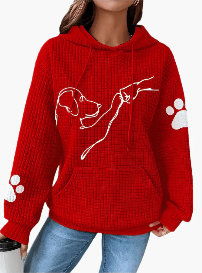 Molly | Women's Dog Print Hoodie – Cute Sweatshirt for Dog Lovers