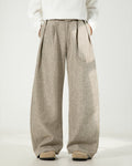 Wool-Blend Wide-Leg Trousers