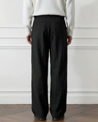 Etro Draped Striped Trousers for Men – Loose Pleated Fit