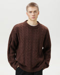 Men’s Cable Knit Sweater – Classic Warm Jumper
